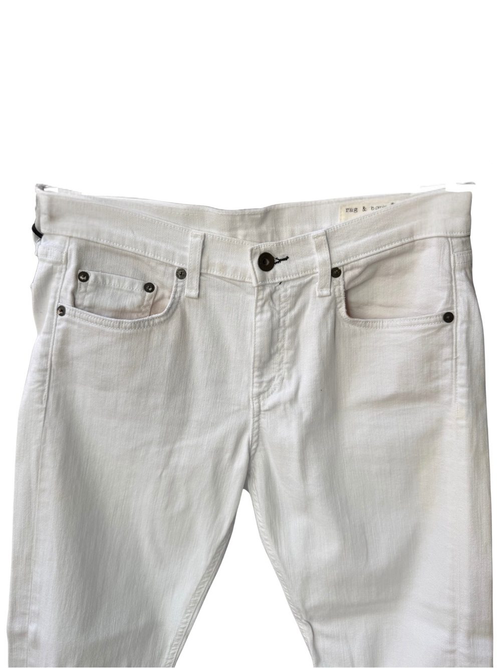 28 - NWT - Rag & Bone Jeans White Prospector Dre Capri - Picture 6 of 10